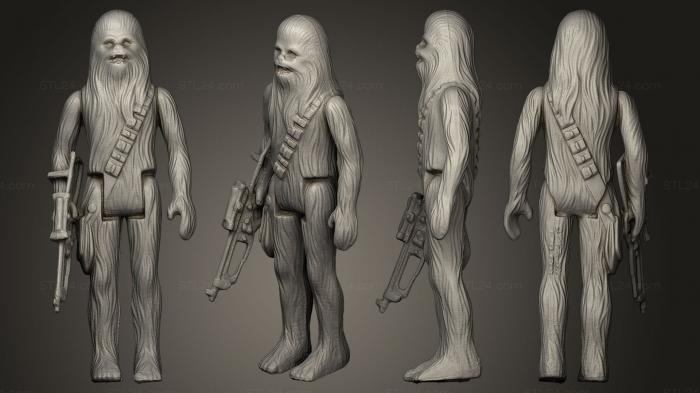 Figurines heroes, monsters and demons (Chewbacca, STKM_0160) 3D models for cnc
